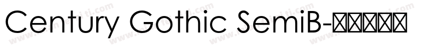 Century Gothic SemiB字体转换